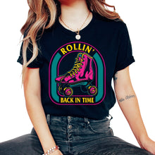 Load image into Gallery viewer, Roller Skates Shirt, Rollin' Back In Time Tee, Gift For Skate Lover