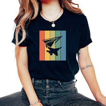 Load image into Gallery viewer, Aeronautical Paper Plane Chasse T-Shirt - Unisex T-Shirt - Black
