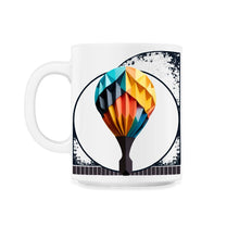Load image into Gallery viewer, Origami Style Folded Paper Pickleball Paddle Artistic Tee - 11oz Mug - White