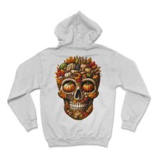 Load image into Gallery viewer, Harvest Bounty Skull Tee Thanksgiving Warmth and Gratitude - Hoodie - White