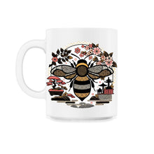 Load image into Gallery viewer, Japanese Garden Bumble Bee T Shirt - 11oz Mug - White