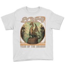 Load image into Gallery viewer, Chines New Year of Dragon Comic Art Dragon's Tale Sequential 2024 - Youth Tee - White