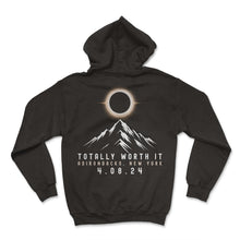 Load image into Gallery viewer, Totally Worth It Adirondacks New York 4 08 2024 Eclipse T Shirt - Hoodie - Black