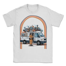 Load image into Gallery viewer, 911 Dispatcher Hippie Van Retro - Unisex T-Shirt - White