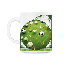 Load image into Gallery viewer, Musical Notes As Pickleball Balls Creative Artistic Shirt - 11oz Mug - White