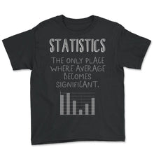 Load image into Gallery viewer, Math Shirt, Statistic The Only Place Where Average Becomes