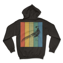Load image into Gallery viewer, Vintage Pheasant Pattern Chasse T-Shirt - Hoodie - Black