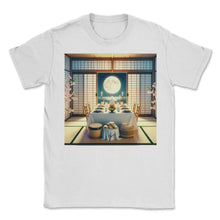 Load image into Gallery viewer, Sakura Seder Japanese Inspired Passover Celebration T Shirt - Unisex T-Shirt - White
