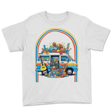 Load image into Gallery viewer, World Down Syndrome Day Hippie Van Retro - Youth Tee - White