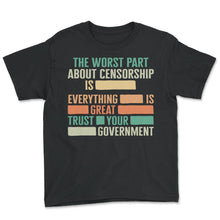 Load image into Gallery viewer, Libertarian Shirt, The Worst Part About Censorship Is Everything Is