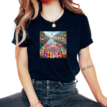 Load image into Gallery viewer, Holi Reflections Colorful Joy T Shirt - Unisex T-Shirt - Black