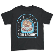 Load image into Gallery viewer, Offizielles Schlafshirt Sleep Sea Otter Geschenk T Shirt - Youth Tee - Black