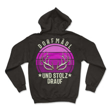 Load image into Gallery viewer, Dorfmädl und Stolz drauf Dorfkind Frauen Damen - Hoodie - Black