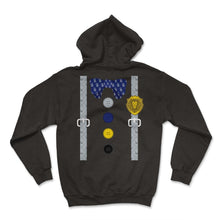 Load image into Gallery viewer, Knight Shirt, Suspender Knight Shield Sword Crest Valor Tee, Knight