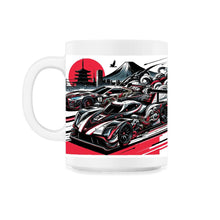 Load image into Gallery viewer, Japanese Inspired Racing T Shirt - 11oz Mug - White