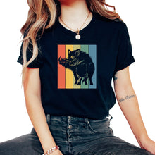 Load image into Gallery viewer, Sanglier Turned Back Chasse T-Shirt - Unisex T-Shirt - Black