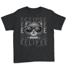 Load image into Gallery viewer, Eclipse Twice In A Lifetime 8 21 17 4 08 24 Eclipse T Shirt - Youth Tee - Black