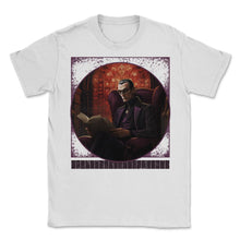 Load image into Gallery viewer, Dracula's Book Club Halloween T Shirt - Unisex T-Shirt - White