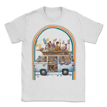 Load image into Gallery viewer, Hanukkah Hippie Van Retro - Unisex T-Shirt - White