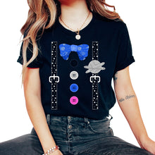 Load image into Gallery viewer, Galaxy Shirt, Suspender Galaxy Star Planet Space Tee, Gift For