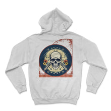 Load image into Gallery viewer, Pirate Skull And Crossbones Pickleball Paddle Edgy Tee - Hoodie - White