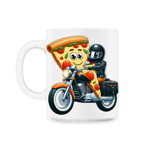 Load image into Gallery viewer, Pizza Biker Dad Motorcycle Enthusiast - 11oz Mug - White