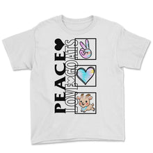 Load image into Gallery viewer, Goat Shirt, Tie Dye Peace Love Goats Tee, Goat Farm Lovers Gift Ideas