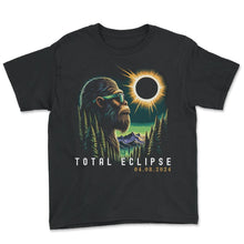 Load image into Gallery viewer, Total Eclipse 04 08 2024 Eclipse T Shirt - Youth Tee - Black
