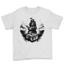 Load image into Gallery viewer, Gasparilla Reflections Pirate Adventure T Shirt - Youth Tee - White