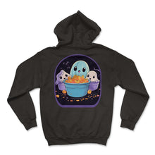 Load image into Gallery viewer, Ghostly Anime Spirits Cute Boba Tea Gaming Controller Ramen T Shirt - Hoodie - Black