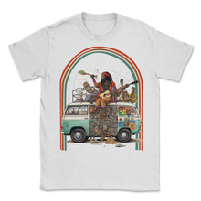 Load image into Gallery viewer, Juneteenth Hippie Van Retro - Unisex T-Shirt - White