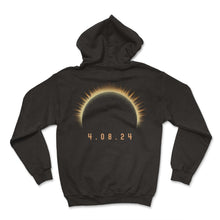 Load image into Gallery viewer, 4 08 24 Solar Eclipse T Shirt - Hoodie - Black