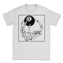 Load image into Gallery viewer, Billiard Shirt, Pool Billiards Eight Ball Skeleton Hand Pocket Tee,