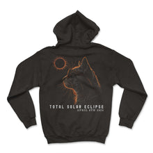 Load image into Gallery viewer, Total Solar Solar Eclipse April 8th 2024 Eclipse T Shirt - Hoodie - Black