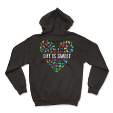 Load image into Gallery viewer, Candy Shirt, Life Is Sweet Heart Gummy Bear Tee, Cute Animal Gummy