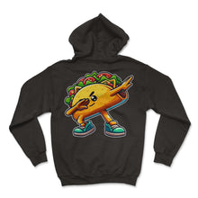Load image into Gallery viewer, Funny Cartoon Taco Dab Dabbing Mexican Food Boys Kids Cinco De Mayo T - Hoodie - Black