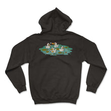 Load image into Gallery viewer, Halloween Shirt, Devil Ducks Halloween In A Pond Tee, Spooky Duck - Hoodie - Black