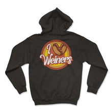 Load image into Gallery viewer, Hotdog Shirt, I Love Weiners Heart Hotdogs Cute Vintage Tee, Hotdog