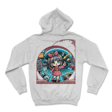 Load image into Gallery viewer, Kawaii Anime Girl's Time Travel Adventure Retro Sci Fi Tee - Hoodie - White