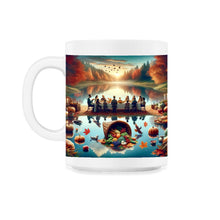 Load image into Gallery viewer, Thanksgiving Reflections Gratitude T Shirt - 11oz Mug - White