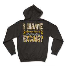 Load image into Gallery viewer, Chemotherapy Shirt, I Have Chemo Brain Leopard Yellow Ribbon Funny
