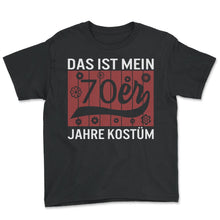 Load image into Gallery viewer, Das ist mein 70er Jahre Kostüm - Youth Tee - Black