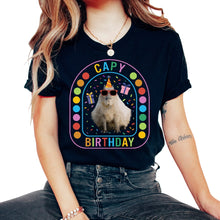 Load image into Gallery viewer, Capybara Shirt, Capy Birthday Capybara Party Cute Tee, Funny Animal - Unisex T-Shirt - Black