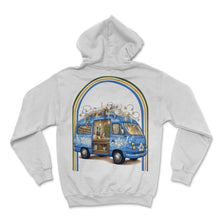 Load image into Gallery viewer, Hanukkah Hippie Van Retro 1 - Hoodie - White