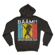 Load image into Gallery viewer, Bääm! Großer Bruder 2024 Geschenk Ankündigung Dab Geburt - Hoodie - Black