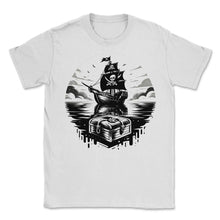 Load image into Gallery viewer, Gasparilla Reflections Pirate Adventure T Shirt - Unisex T-Shirt - White