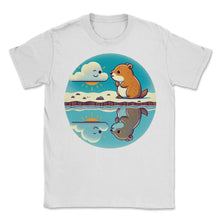 Load image into Gallery viewer, Groundhog Day Reflection Forecast T Shirt - Unisex T-Shirt - White