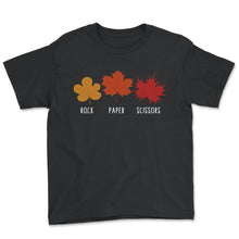 Load image into Gallery viewer, Maple Shirt, Rock Paper Scissors Maple Leaves Tee, Gift For Maple