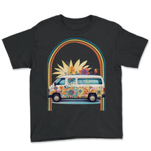Load image into Gallery viewer, ALS Awareness Hippie Van Retro - Youth Tee - Black