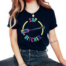 Load image into Gallery viewer, Paddleboard Shirt, Sup Bitches Oar Boat Paddle Pocket Tee, Funny
